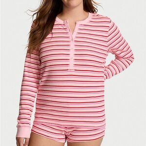 Striped Pink and Red Women's Top
